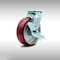 Service Caster 6 Inch SS Poly on Aluminum Swivel Caster with Roller Bearing and Brake SCC SCC-SS30S620-PAR-TLB - alternate 1